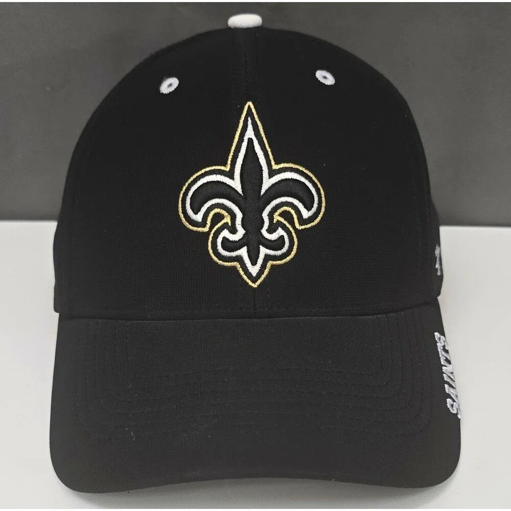 ‘47 New Orleans Saints Black Adjustable Hat Cap One Size Officially Licensed NFL